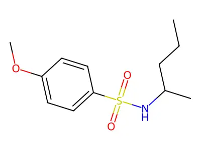 4-methoxy-N-pentan-2-ylbenzenesulfonamide structure