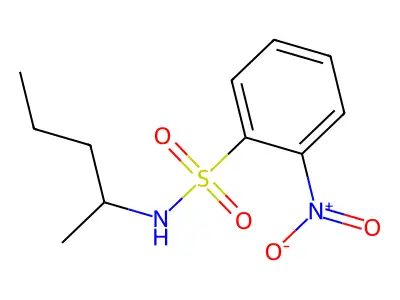2-nitro-N-pentan-2-ylbenzenesulfonamide structure