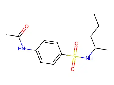 N-[4-(pentan-2-ylsulfamoyl)phenyl]acetamide structure