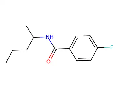 4-fluoro-N-(pentan-2-yl)benzamide structure