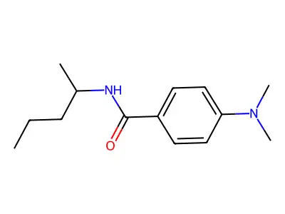 4-(dimethylamino)-N-pentan-2-ylbenzamide structure