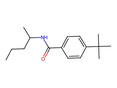 4-tert-butyl-N-(pentan-2-yl)benzamide structure