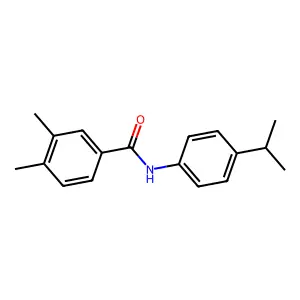 3,4-dimethyl-N-(4-propan-2-ylphenyl)benzamide structure