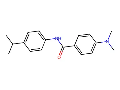 4-(dimethylamino)-N-(4-propan-2-ylphenyl)benzamide structure
