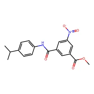 Methyl 3-nitro-5-{[4-(propan-2-yl)phenyl]carbamoyl}benzoate structure