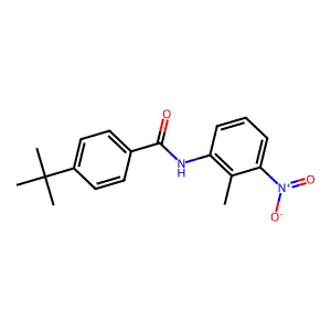 4-tert-butyl-N-(2-methyl-3-nitrophenyl)benzamide structure
