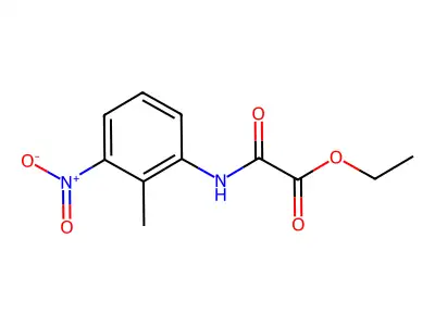 Ethyl 2-(2-methyl-3-nitroanilino)-2-oxoacetate structure
