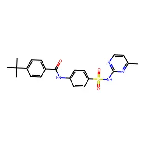 4-tert-butyl-N-{4-[(4-methylpyrimidin-2-yl)sulfamoyl]phenyl}benzamide structure