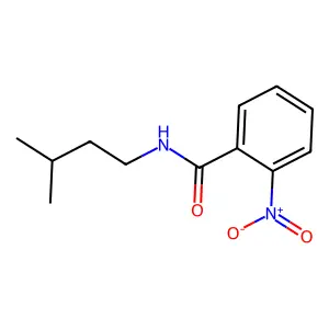 N-(3-methylbutyl)-2-nitrobenzamide structure