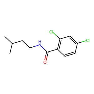 2,4-dichloro-N-(3-methylbutyl)benzamide structure