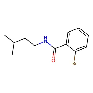 2-bromo-N-(3-methylbutyl)benzamide structure