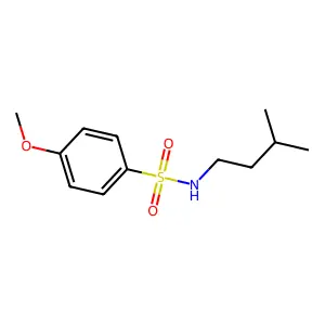 4-methoxy-N-(3-methylbutyl)benzenesulfonamide structure