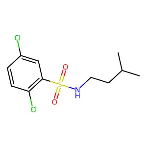 2,5-二氯-N-(3-甲基丁基)苯磺酰胺 structure