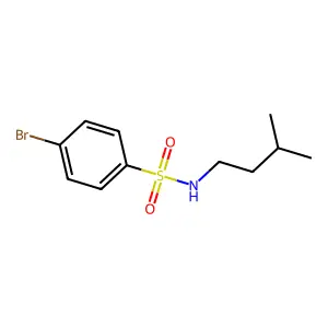 4-溴-N-(3-甲基丁基)苯磺酰胺 structure