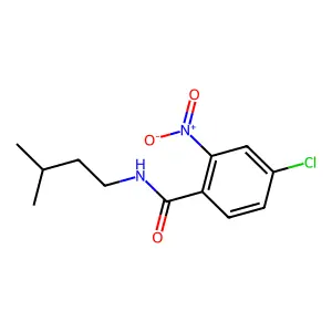 4-氯-N-(3-甲基丁基)-2-硝基苯甲酰胺 structure