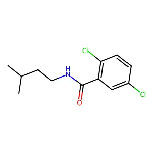 2,5-dichloro-N-(3-methylbutyl)benzamide structure