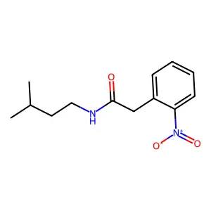 N-(3-甲基丁基)-2-(2-硝基苯基)乙酰胺 structure