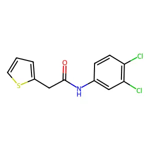 N-(3,4-dichlorophenyl)-2-thiophen-2-ylacetamide structure