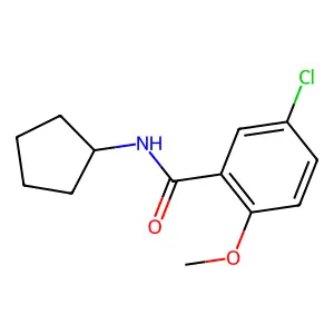 5-氯-N-环戊基-2-甲氧基苯甲酰胺 structure