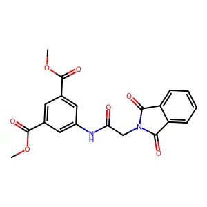 dimethyl 5-(2-(1,3-dioxoisoindolin-2-yl)acetamido)isophthalate structure