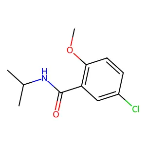 5-chloro-N-isopropyl-2-methoxybenzamide structure