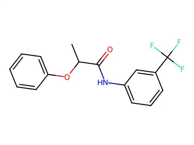 2-phenoxy-N-[3-(trifluoromethyl)phenyl]propanamide structure
