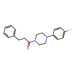 1-[4-(4-Fluorophenyl)piperazin-1-yl]-3-phenylpropan-1-one structure