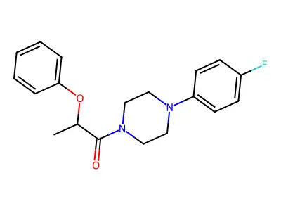1-[4-(4-Fluorophenyl)piperazin-1-yl]-2-phenoxypropan-1-one structure