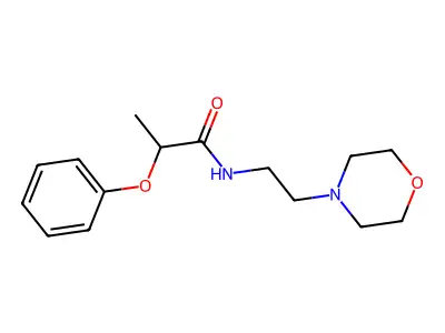 N-(2-morpholin-4-ylethyl)-2-phenoxypropanamide structure