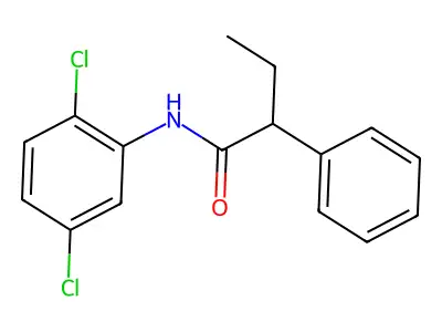 N-(2,5-dichlorophenyl)-2-phenylbutanamide structure