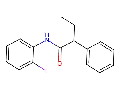 N-(2-iodophenyl)-2-phenylbutanamide structure