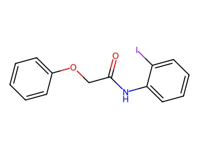 N-(2-iodophenyl)-2-phenoxyacetamide structure