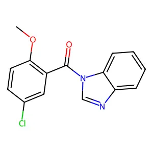 Benzimidazol-1-yl-(5-chloro-2-methoxyphenyl)methanone structure