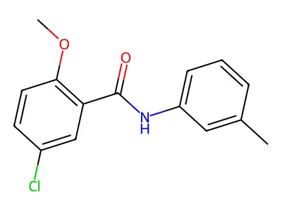 5-chloro-2-methoxy-N-(3-methylphenyl)benzamide structure