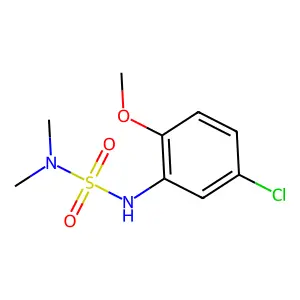 [(Dimethylamino)sulfonyl](5-chloro-2-methoxyphenyl)amine structure