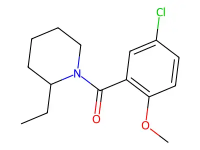 (5-Chloro-2-methoxyphenyl)(2-ethylpiperidin-1-yl)methanone structure