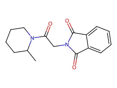 2-[2-(2-Methylpiperidin-1-yl)-2-oxoethyl]isoindole-1,3-dione structure