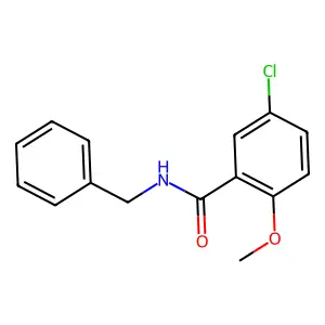 N-benzyl-5-chloro-2-methoxybenzamide structure