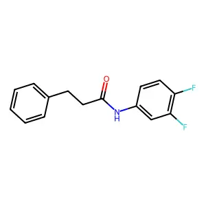 N-(3,4-difluorophenyl)-3-phenylpropanamide structure