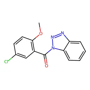 Benzotriazol-1-yl-(5-chloro-2-methoxyphenyl)methanone structure