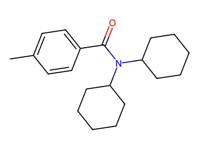 N,N-dicyclohexyl-4-methylbenzamide structure