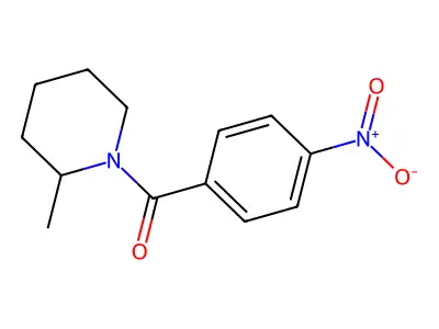 2-Methyl-1-(4-nitrobenzoyl)piperidine structure