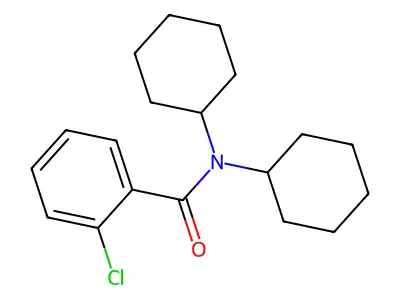2-chloro-N,N-dicyclohexylbenzamide structure