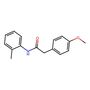 2-(4-methoxyphenyl)-N-(2-methylphenyl)acetamide structure