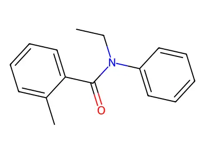 N-ethyl-2-methyl-N-phenylbenzamide structure