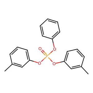 Bis(3-methylphenyl) phenyl phosphate structure