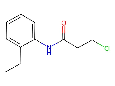 3-chloro-N-(2-ethylphenyl)propanamide structure