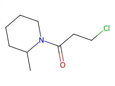 3-Chloro-1-(2-methylpiperidin-1-yl)propan-1-one structure