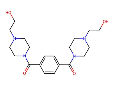 1-Piperazineethanol, 4,4a(2)-(1,4-phenylenedicarbonyl)bis- structure