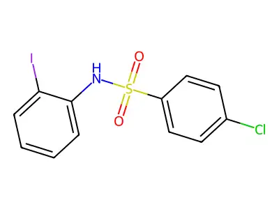 4-chloro-N-(2-iodophenyl)benzenesulfonamide structure